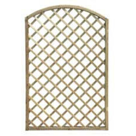 TRALICCIO AD ARCO IN PINO IMPREGNATO CORNICE MM.40X40 - Pannelli: 180x180