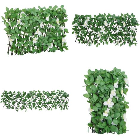 Traliccio Edera Artificiale Espandibile Verde 180x30 cm - Traliccio esterno - Privacy giardino