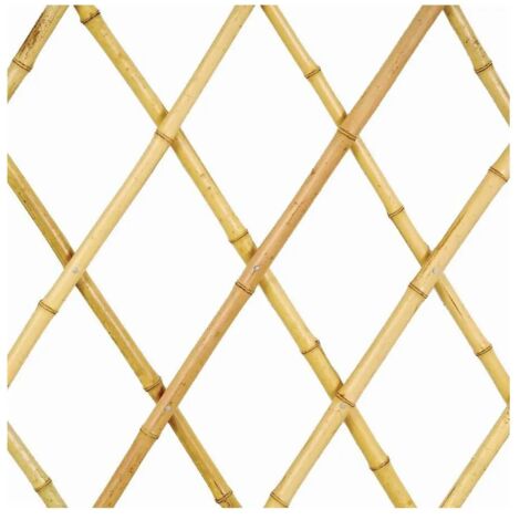THEGOODGARDEN Traliccio estensibile in Bamboo 180x45 cm a maglia diagonale