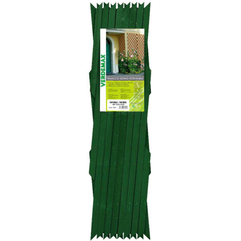 TRALICCIO ESTENSIBILE LEGNO PINO 1.80X0.3MT VERDE