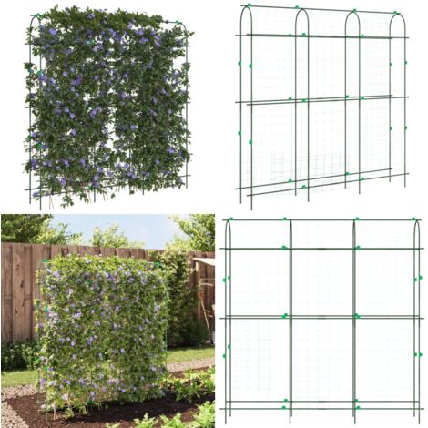 Traliccio Giardino per Rampicanti Telaio U 181x31x182,5 Acciaio - Traliccio rampicante - Rete per piante