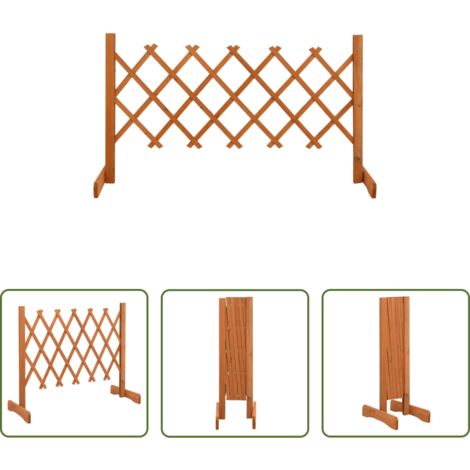Traliccio in legno -  Traliccio da Giardino Arancione 120x60 cm Massello di Abete
