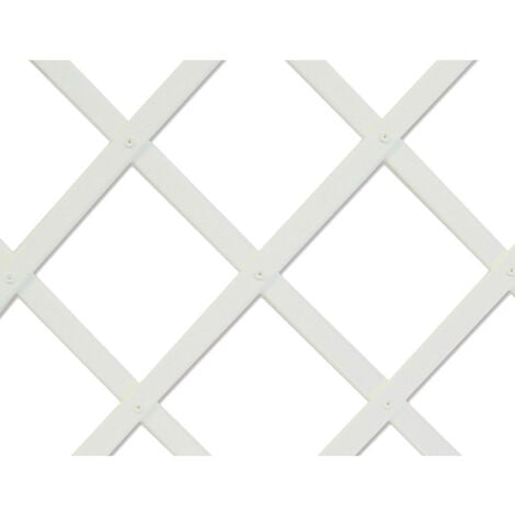 CELLOPLAST Traliccio in plastica 1x2m colore white profilo a doghe 22x6mm nortene