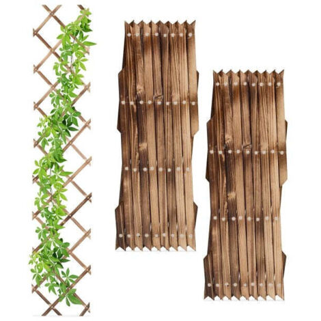 Traliccio retrattile in legno, set da 3