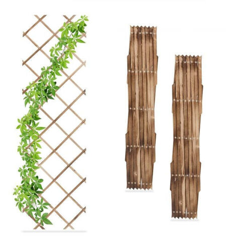Traliccio retrattile in legno, set da 3