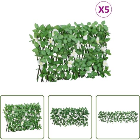 Traliccio -  Traliccio Edera Artificiale Espandibile Verde 5pz 180x30 cm
