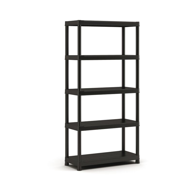 

Estantería Mesa de trabajo - 5 baldas - 180 cm de altura - Noir - Sencys