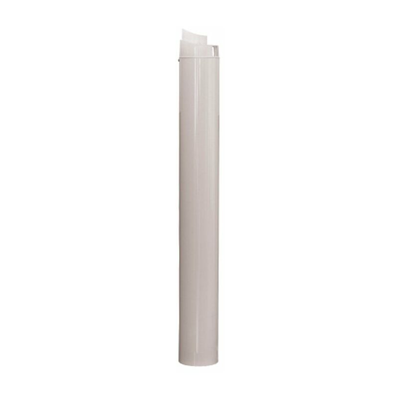 

Tramo final estanco coaxial horizontal blanco 100cm H-H