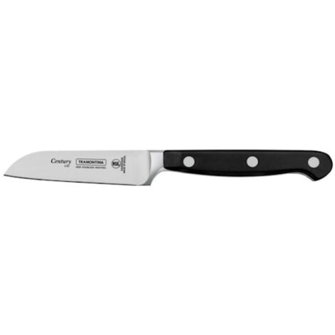 Tramontina Century Coltello Spelucchino, Acciaio Inossidabile, Nero