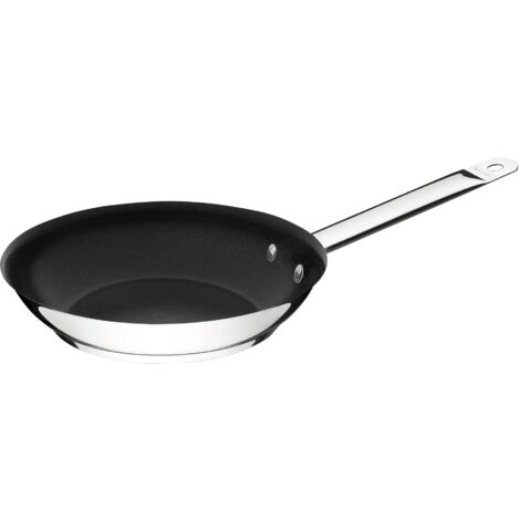 Tramontina Padella Ø 26 cm, in acciaio inox, antiaderente, padella profonda, padella rivestita per tutti i piani cottura, cottura a induzione
