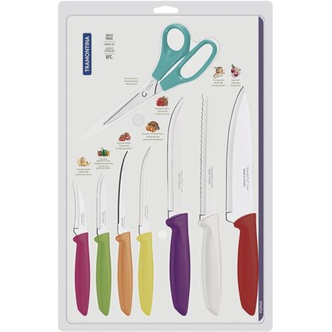 Tramontina - Set de couteaux Plenus, comprenant des ciseaux, 8 Pcs.