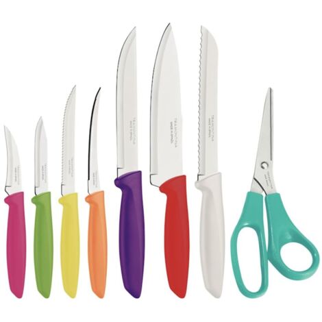 Tramontina - Set di coltelli Plenus, include forbici, 8 pezzi.