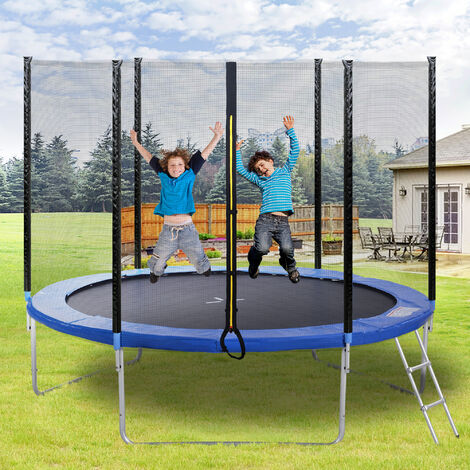 Trampolin Set 182cm 150kg Kinder Gartentrampolin Komplettset Netz Leiter Outdoor 