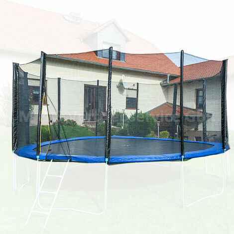 490cm Trampolin Sicherheitsnetz Ersatznetz Schutznetz ohne Pfosten für Tampoline 4,90m für 12 Pfosten Netzhöhe 180cm