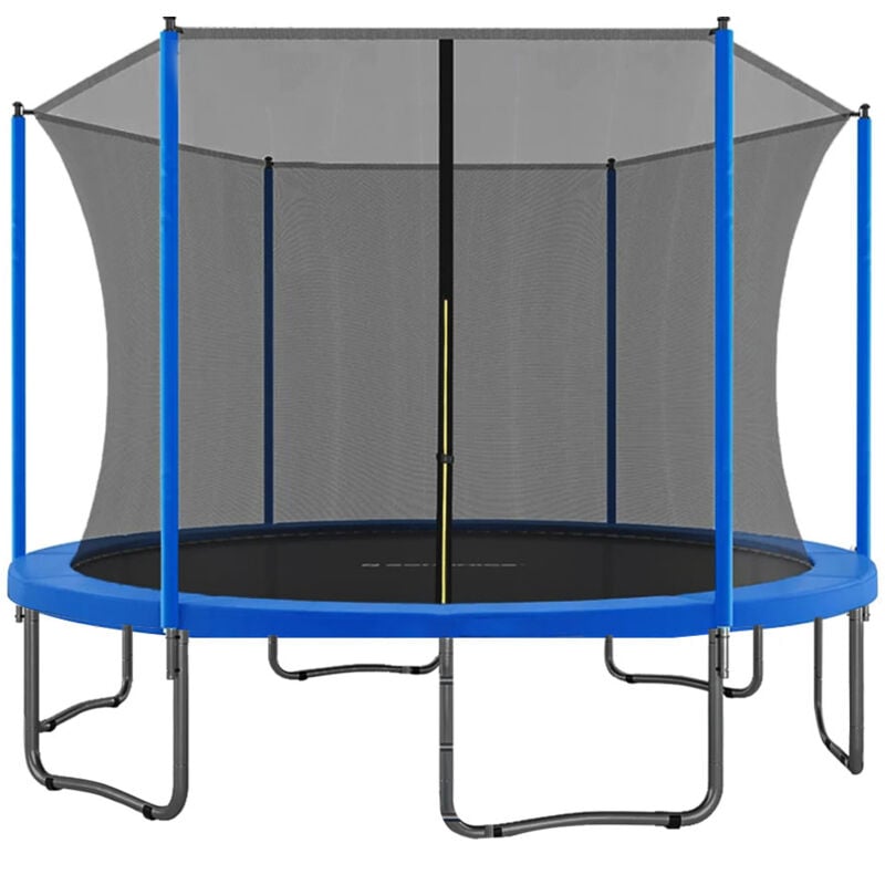 Trampoline Ø305cm - Jardin - Trampoline d'Extérieur - Charge maximale 100 kg - Enfant - Bleu