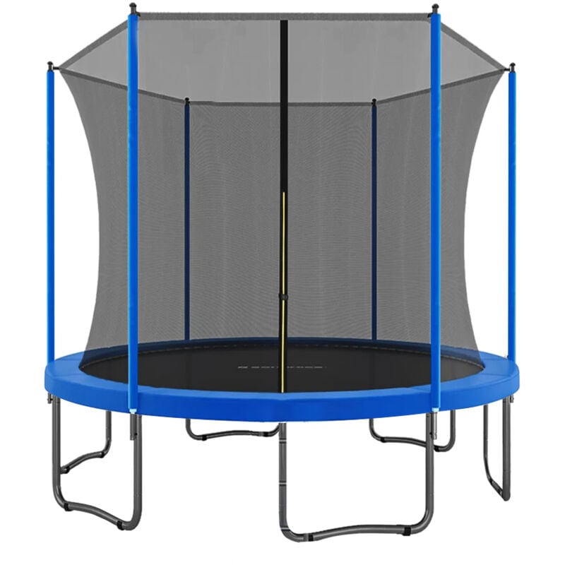 Trampoline Ø265cm - Jardin - Trampoline d'Extérieur - Charge maximale 80 kg - Enfant - Bleu
