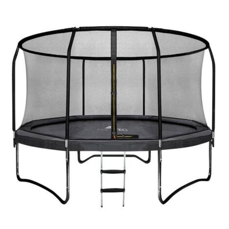 Trampoline - 244 cm - avec filet et échelle - jusqu'à 50 kg - noir
