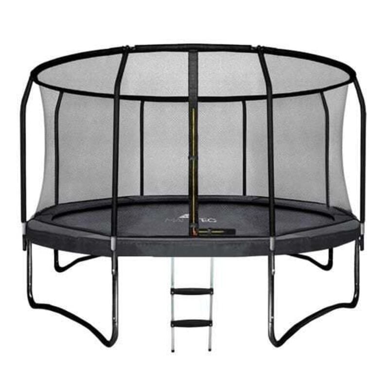 Viking Choice - Trampoline - 305 cm - avec filet et échelle - jusqu'à 150 kg - noir