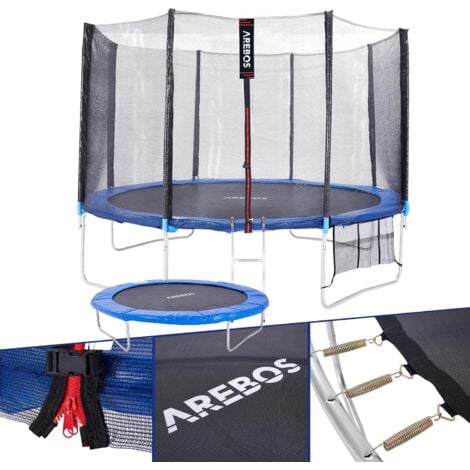Trampoline 366 cm avec filet de sécurité et échelle