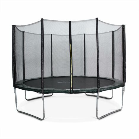 Trampoline Ø370cm - Saturne vert avec son filet de protection - Trampoline de jardin 370cm 3m| Qualité PRO. | Normes EU.