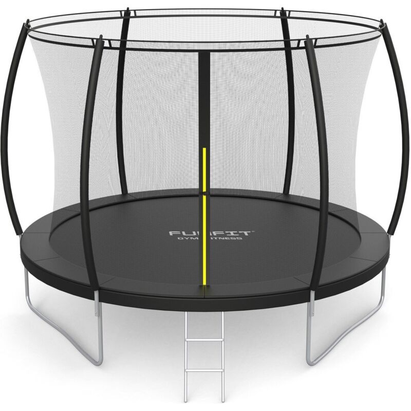 Viking Choice - Trampoline avec filet - 312 cm - 10 ft - noir - jusqu'à 120 kg