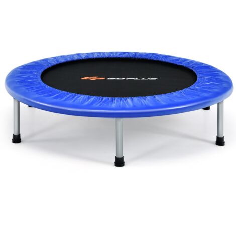 Trampoline de Fitness Pliable Ø95,5CM pour Intérieur et Extérieur pour Adultes et Enfants Charge Max 150KG Bleu CW9204 DESIGN IN