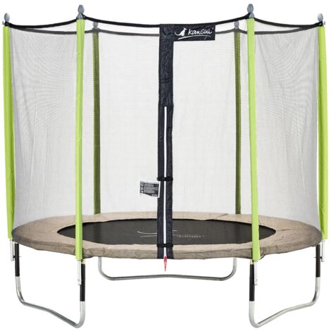 Trampoline de jardin 305 cm + filet de sécurité JUMPI ZEN 300
