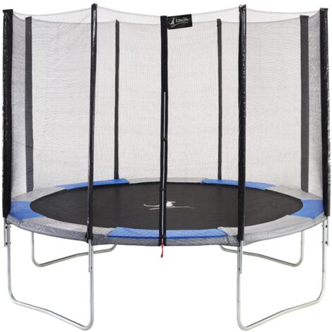 Trampoline de jardin Ø360cm rond avec filet de sécurité - RALLI 360