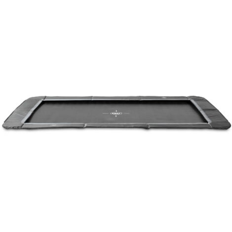 Trampoline de sport enterré au niveau du sol EXIT InTerra 244x366cm - noir