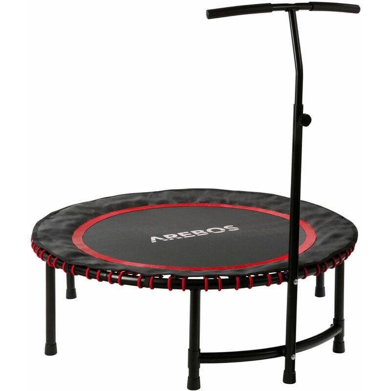 Trampoline d'exercice Rondese Rouge - rouge - Arebos