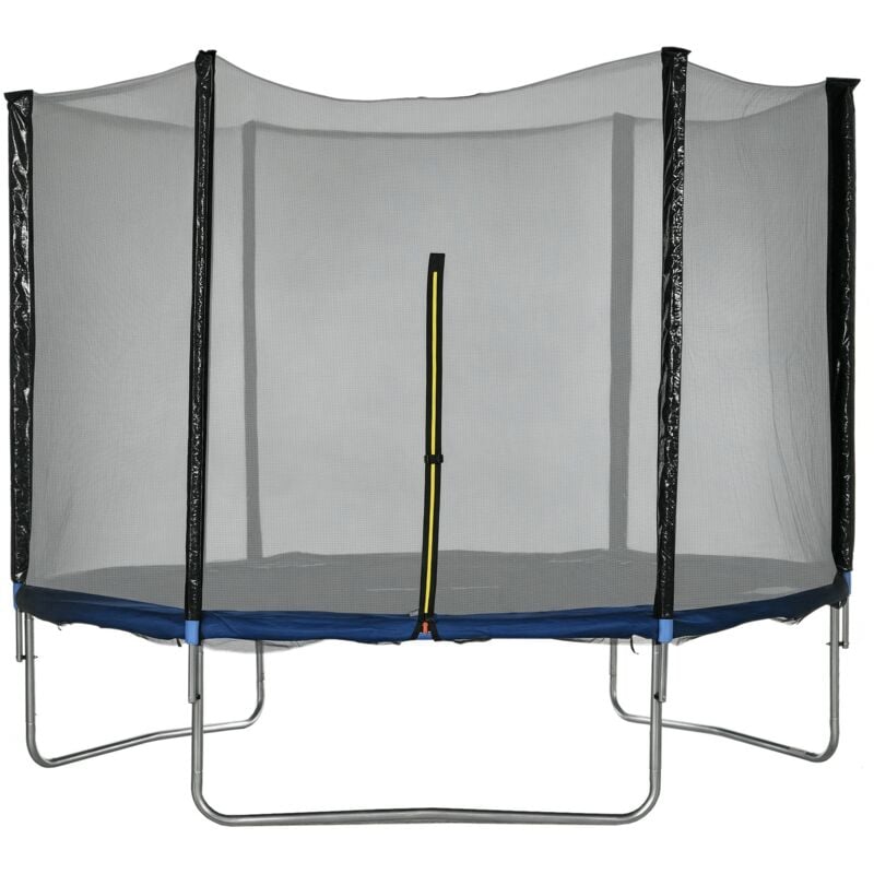 Trampoline d'extérieur ø 305 cm avec filet de sécurité, poteaux rembourrés et échelle
