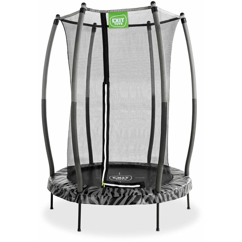Trampoline exit Tiggy junior avec filet de sécurité ø140cm - noir/gris