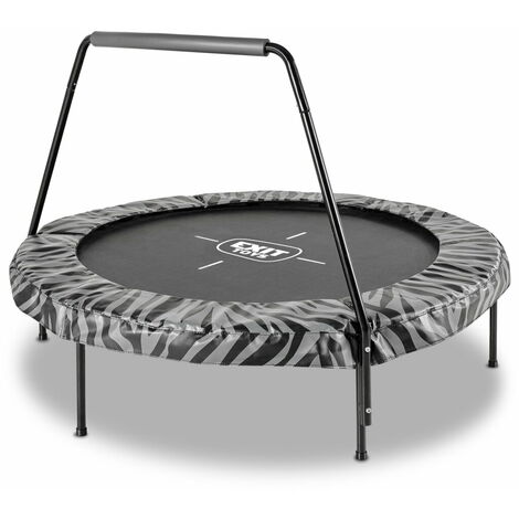 Trampoline EXIT Tiggy junior avec support ø140cm - noir/gris
