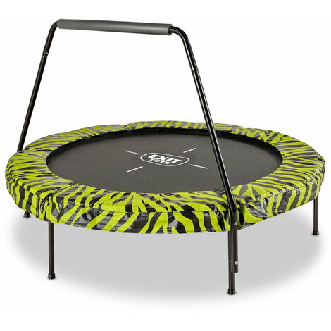 Trampoline EXIT Tiggy junior avec support ø140cm - noir/vert