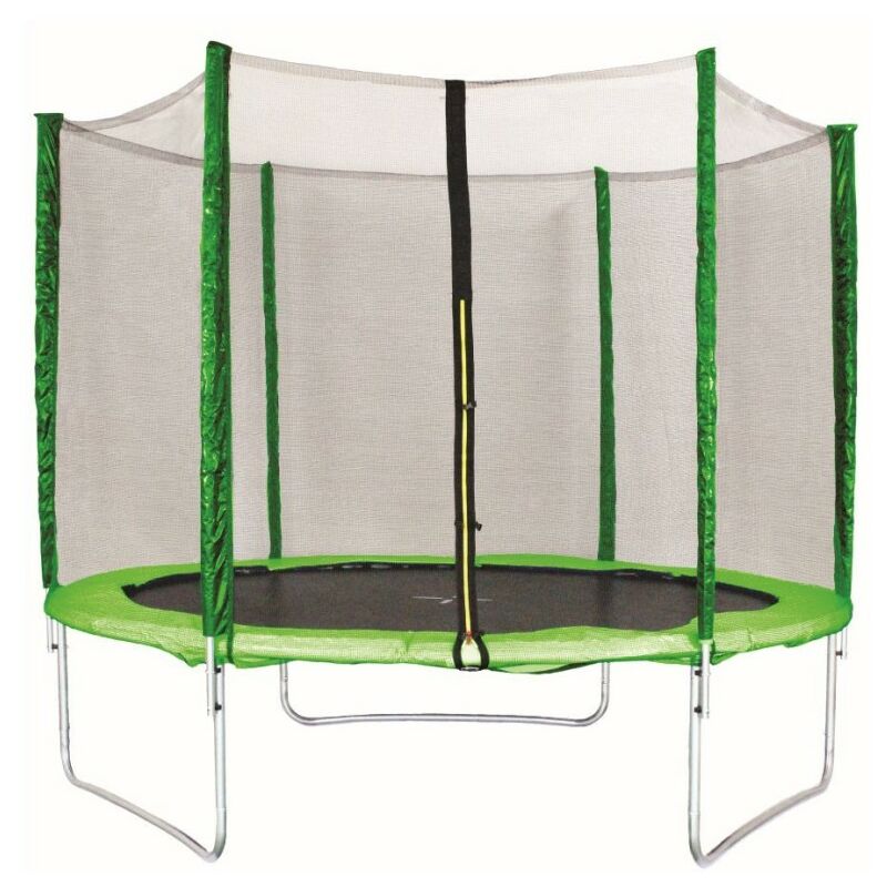 Trampoline Extérieur Ø 2,44 m 150 Kg Filet de sécurité 180cm Tapis de saut 6 Poteaux rembourrés