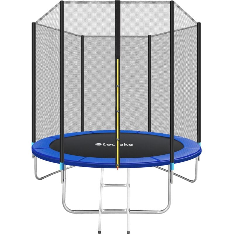 Tectake - Trampoline - with safety net, including entry ladder - 8ft trampoline, kids trampoline, garden trampoline - 244 cm