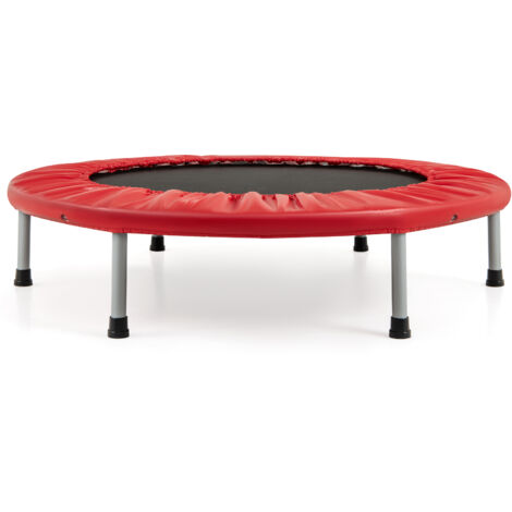 Trampoline Pliable Ø 97cm, Charge 150 kg, Tapis en PP, 32 Ressorts en Acier, 6 Patins Antidérapants, Trampoline Enfants Adultes