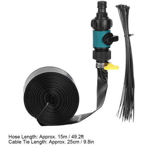 Trampoline Sprinkler Hose PVC 15m Eau Arrosage Jardin Jouet Enfant Eclaboussures Cool Piscine