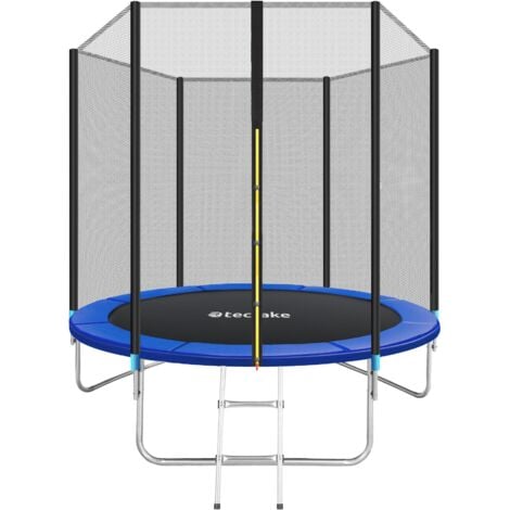 Trampoline - with safety net, including entry ladder - 8ft trampoline, kids trampoline, garden trampoline - 244 cm