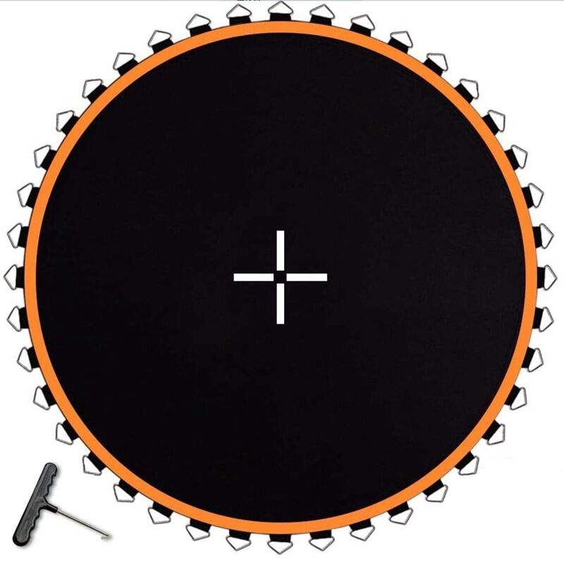 Trampolines, tapis de saut de remplacement pour trampoline, tapis de remplacement imperméable et anti-UV de 2,4 m, tapis de rebond élastique de