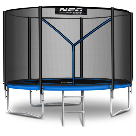 Trampolino da giardino da 6 piedi/183 cm con rete da esterno e scala Neo-Sport