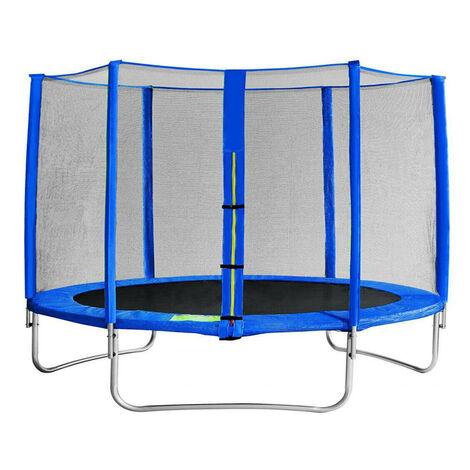 Trampolino elastico con rete di protezione per bambini ed adulti gioco da giardino e veranda -Ø 366 cm