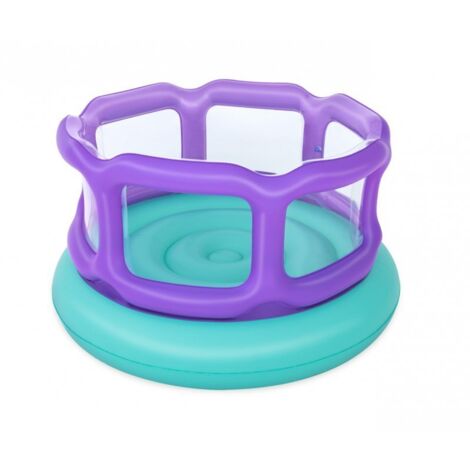 Trampolino gonfiabile - BESTWAY - Laugh 'N Leap™ - 1,52 m x 84 cm - Design colorato - Spazio sicuro