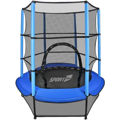 Trampolino Tappeto Elastico Diametro 140 cm per Bambini con Rete