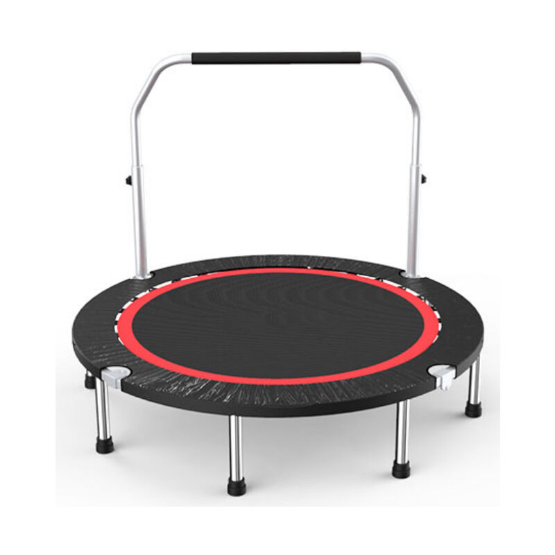 

Trampolín Bungee, Trampolín de fitness plegable, con asa de altura ajustable de 4 niveles, Ф100 cm Negro - Nero