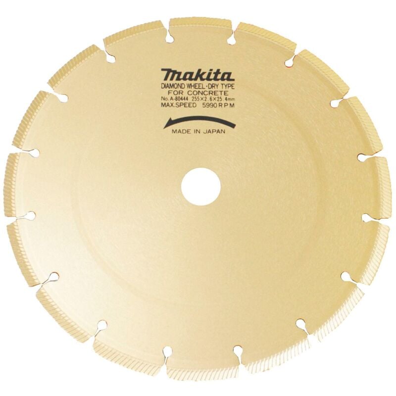Makita - Disque à tronçonner diamanté 255 mm Uni-Gold - A-80444