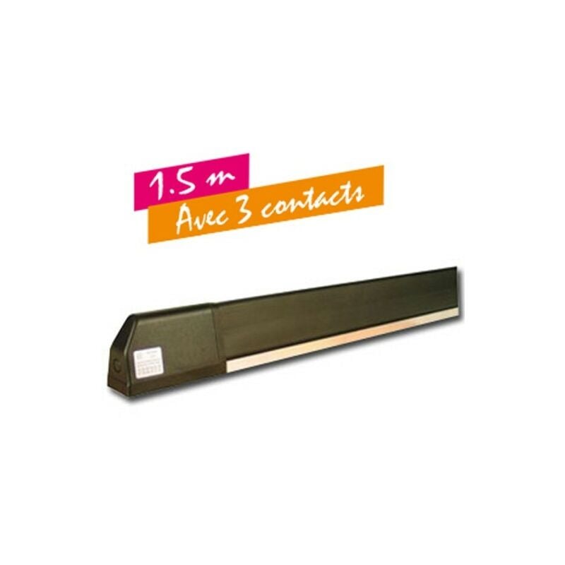 Tranche de sécurité homologuée, prémontée et redécoupable avec 3 contacts - 1.5 mètres TSCN150
