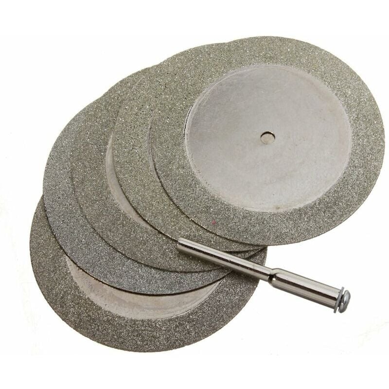 Forehill - Tranches de diamant électrolytiques Tranches de verre de jade 50mm dix pièces + 2 poteaux
