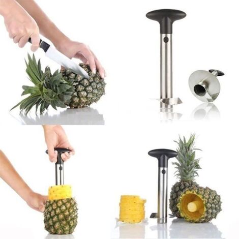 Trancheur/Éplucheur - Ananas - Acier Inoxydable - Neuf sous emballage