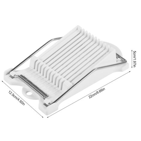 Trancheur Fromage 10 Fils en Inox Coupe Viande Manuel Coupe-Fromage Eplucheur Idéal pour Trancher Le Jambon Fromage Beurre